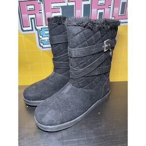 Guess Black Boots With Buckle Size 11 M